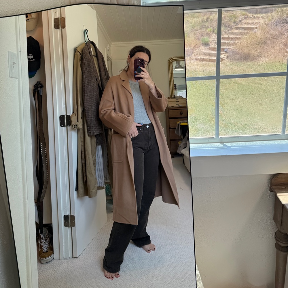 The Curated Camel Long Wool & Cashmere Coat
